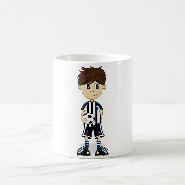 Cute Soccer Boy Mug (Center)