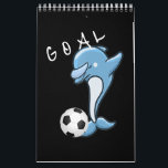 Cute Soccer Dabbing Dolphin Soccer Calendar<br><div class="desc">Cute Soccer Dabbing Dolphin Soccer</div>