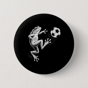 Cute Soccer Frog Ll Score Mama Coach Kids Button