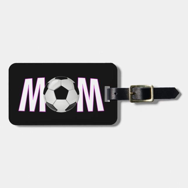 Cute Soccer Mom Luggage Tag (Front Horizontal)
