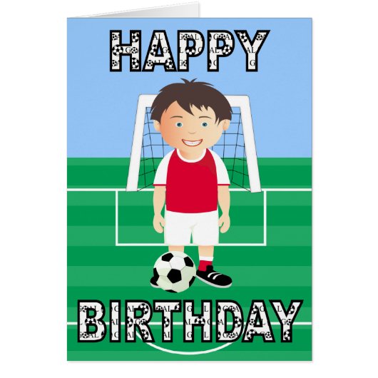 Cute Soccer Player Cards (Front)