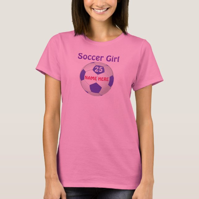 Cute Soccer Shirts, Personalized Tie Dye T Shirts (Front)