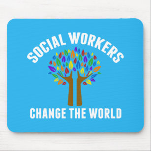 Cute Social Work Quote Mouse Pad