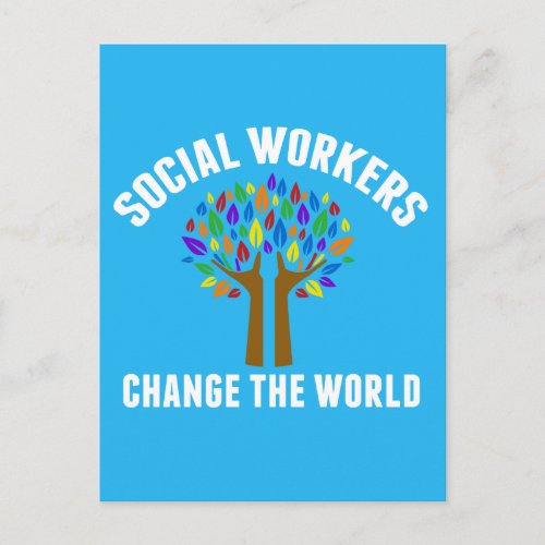 Cute Social Work Quote Postcard
