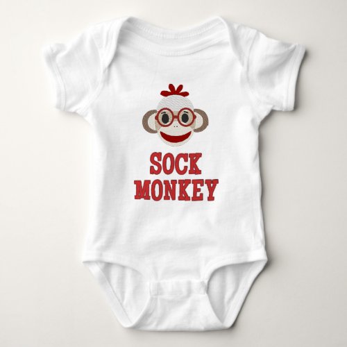 Cute Sock Monkey BABY BODYSUIT
