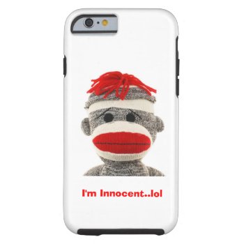Cute Sock Monkey  I Phone 5 Case by PersonalCustom at Zazzle