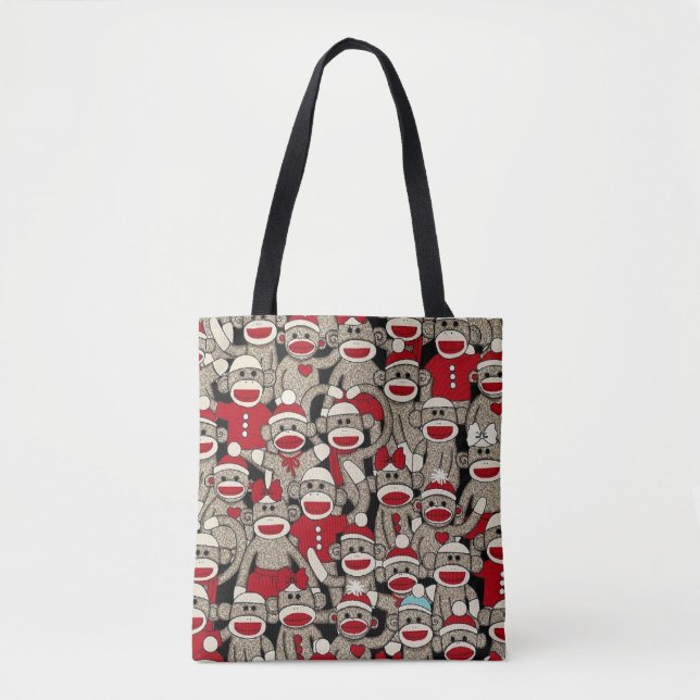 "Cute Sock Monkey" TOTE Bag (Front)