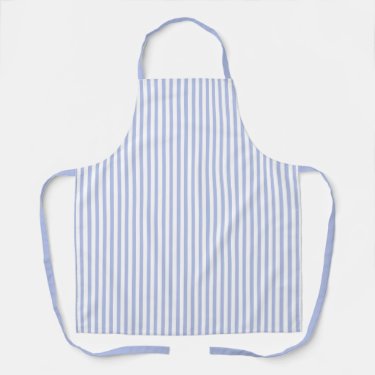 Cute Soft Blue and White Striped