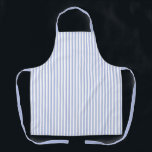 Cute Soft Blue and White Striped Apron<br><div class="desc">NewParkLane - Simple but elegant apron, with a cute pattern of elegant soft blue and white stripes.
A stylish nautical color for your beach house kitchen.
Prefer another color? Please contact me.</div>