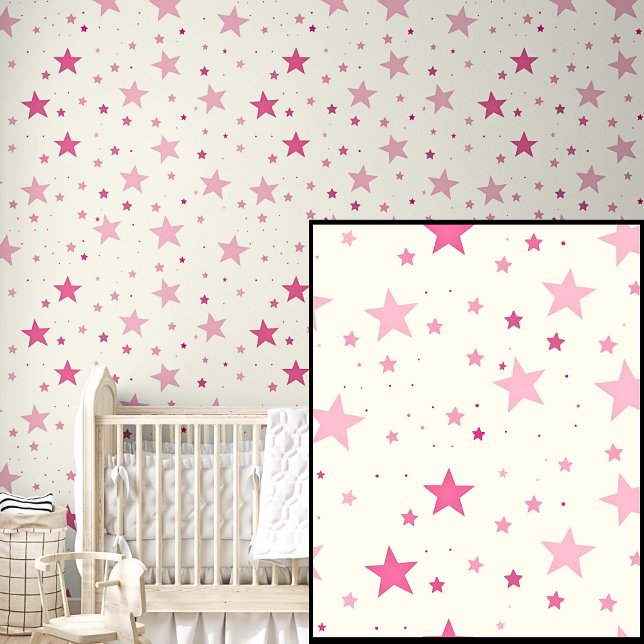 Cute Soft Light & Dark Pink Stars  Wallpaper (Creator Uploaded)