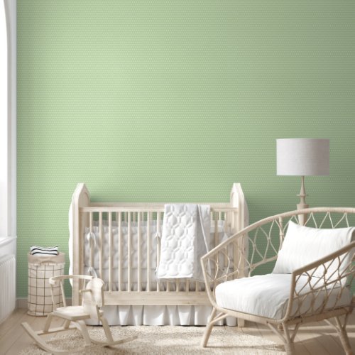 Cute Soft  Mint Green and White Polkadots Pattern Wallpaper