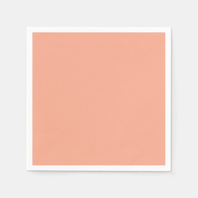 Cute Soft Peach Solid Napkins (Front)