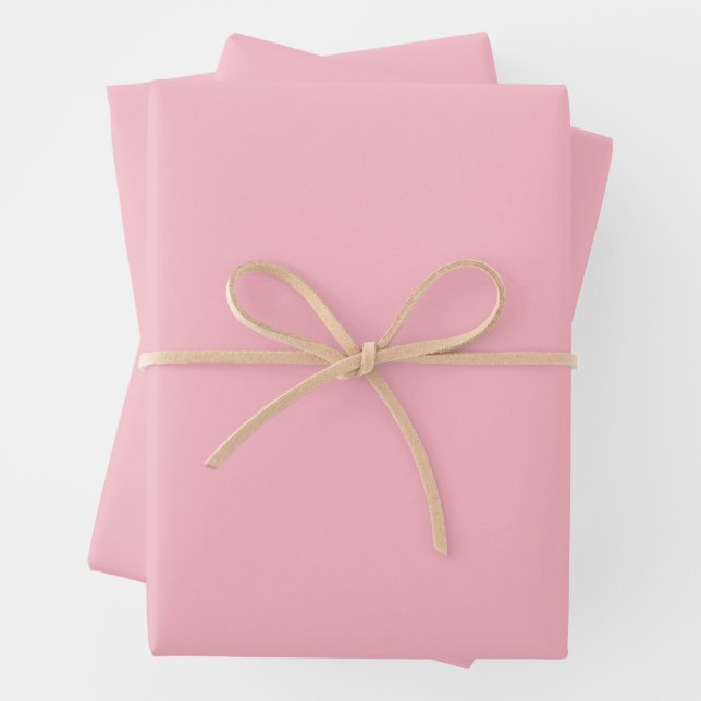 Cute Soft Pink  Wrapping Paper Sheets (In situ)
