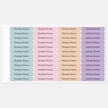 Cute Soft Shades For Girls  Kids' Labels by LittleLoomLabels at Zazzle