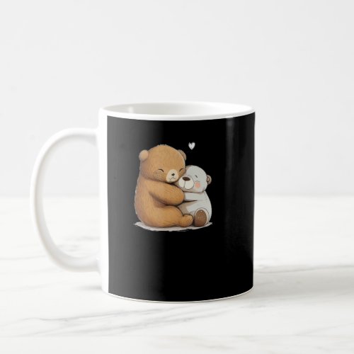 Cute soft Toy hug for Teddy Bear and stuffed Anima Coffee Mug