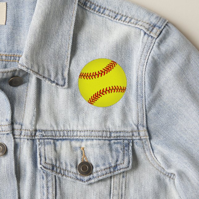 Cute Softball Patch (On Jacket)