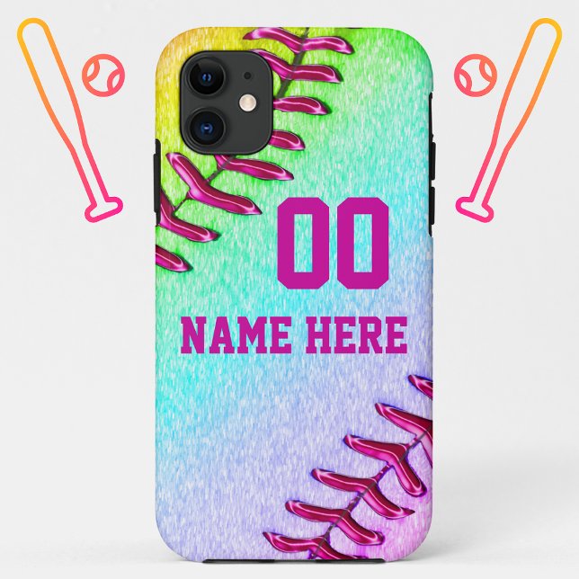 Cute, Softball Phone Cases, OLDER to NEW Styles Case-Mate iPhone Case |  Zazzle