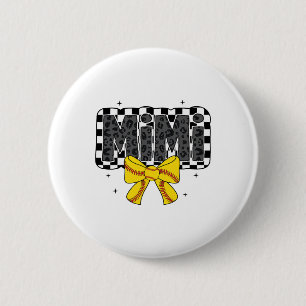 Cute Softll Mimi Llpark Coquette Bow Grandma Mothe Button