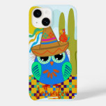 Cute Sombrero owl with parrot &amp; custom Name Case-Mate iPhone 14 Case