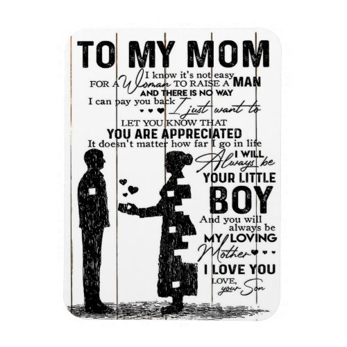 Cute Son To My Mom Gift  Lovely Family Gift Magnet
