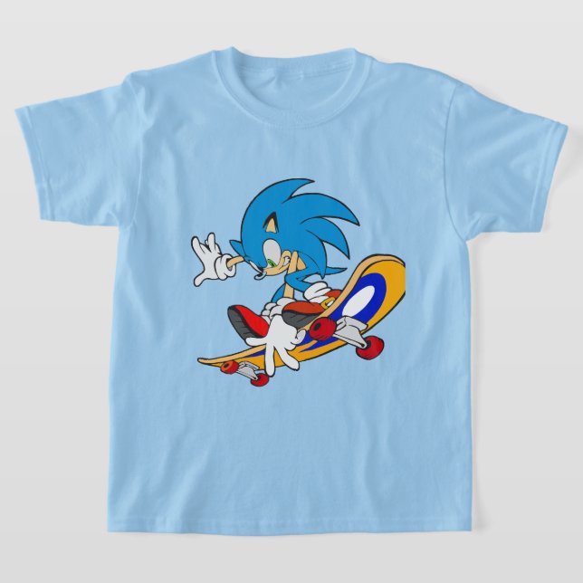cute sonic cartoon T-Shirt (Laydown)