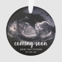 Cute Sonogram Photo Pregnancy Reveal Christmas