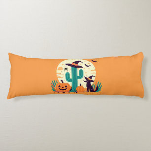 Cute, southwestern Halloween desert/cactus Body Pillow