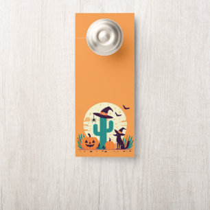 Cute, southwestern Halloween desert/cactus Door Hanger