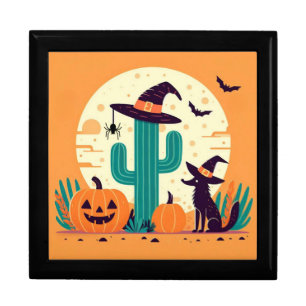Cute, southwestern Halloween desert/cactus Gift Box