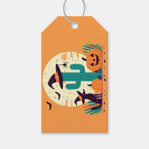 Cute, southwestern Halloween desert/cactus Gift Tags