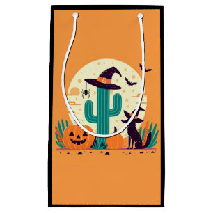 Cute, southwestern Halloween desert/cactus Small Gift Bag