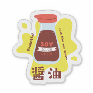Cute Soy Sauce Japanese Food Sticker