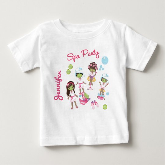 Cute Spa Beauty Treatment Party Hair Stylist Baby T Shirt