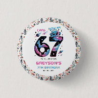 Cute Space 7th Birthday | Six & Seven Year Old