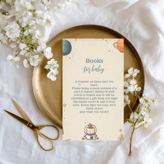 Cute Space Adventure Books for Baby Enclosure Card (Creator Uploaded)