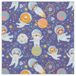 Cute Space Animals Fabric