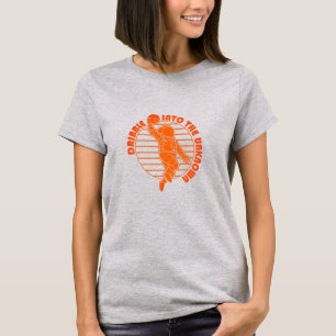 Cute Space Astronaut Playing Basketball T-Shirt
