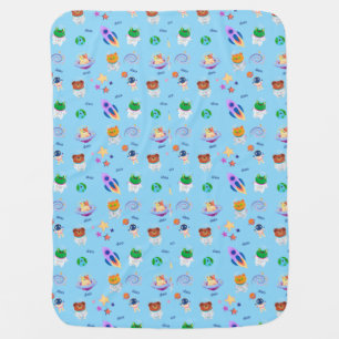 Cute Space Baby Blanket