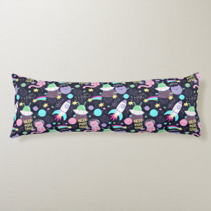 Cute Space Cats Body Pillow