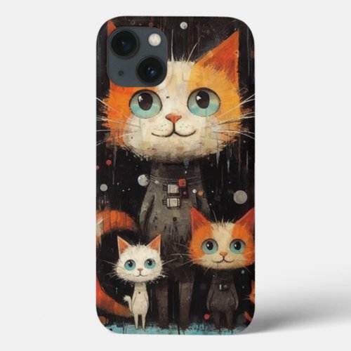Cute Space Cats iPhone Case