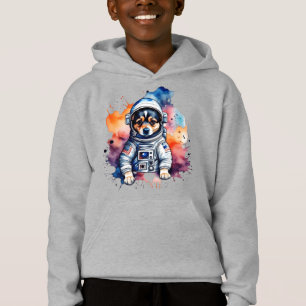 Cute space dog astronaut puppy  hoodie