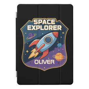 Cute Space Explorer Badge iPad Pro Cover