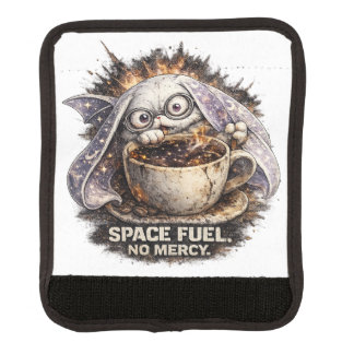Cute Space Fuel Bunny Coffee Halloween Magic Luggage Handle Wrap