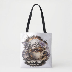 Cute Space Fuel Bunny Coffee Halloween Magic Tote Bag
