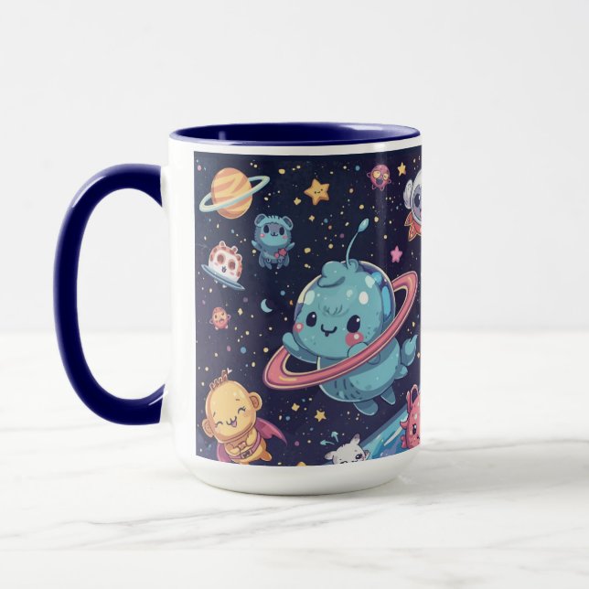 Cute Space Mug – Adorable Galaxy Design (Left)