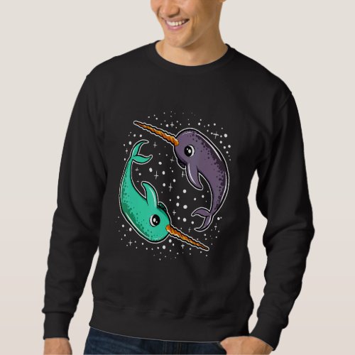 Cute Space Narwhals Narwhal Outerspace Sweatshirt