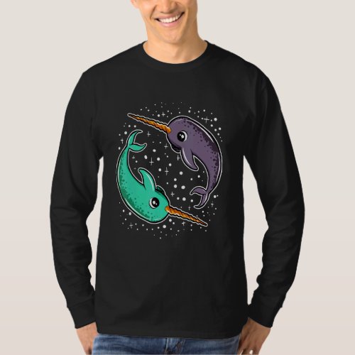 Cute Space Narwhals Narwhal Outerspace T_Shirt