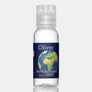 Cute Space Outer Solar System Personalized Name Hand Sanitizer