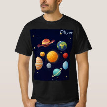 Cute Space Outer Solar System Personalized Name