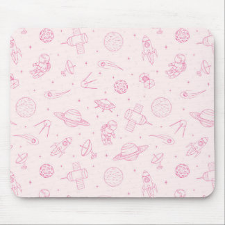 Cute Space Pattern Mouse Pad
